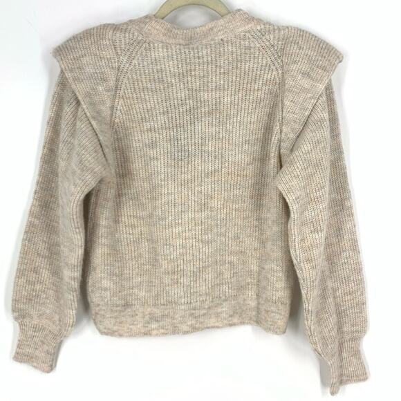 Vero Moda Paddy Birch Balloon Sleeve Sweater Women’s Size XS Knit Pullover Beige - Picture 2 of 10
